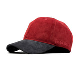 HEAD GEAR RED GREY DUAL TONE CORD CAP