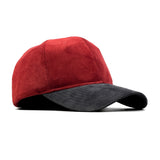 HEAD GEAR RED GREY DUAL TONE CORD CAP