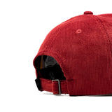 HEAD GEAR RED GREY DUAL TONE CORD CAP
