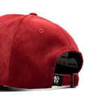 HEAD GEAR RED GREY DUAL TONE CORD CAP
