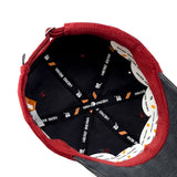 HEAD GEAR RED GREY DUAL TONE CORD CAP