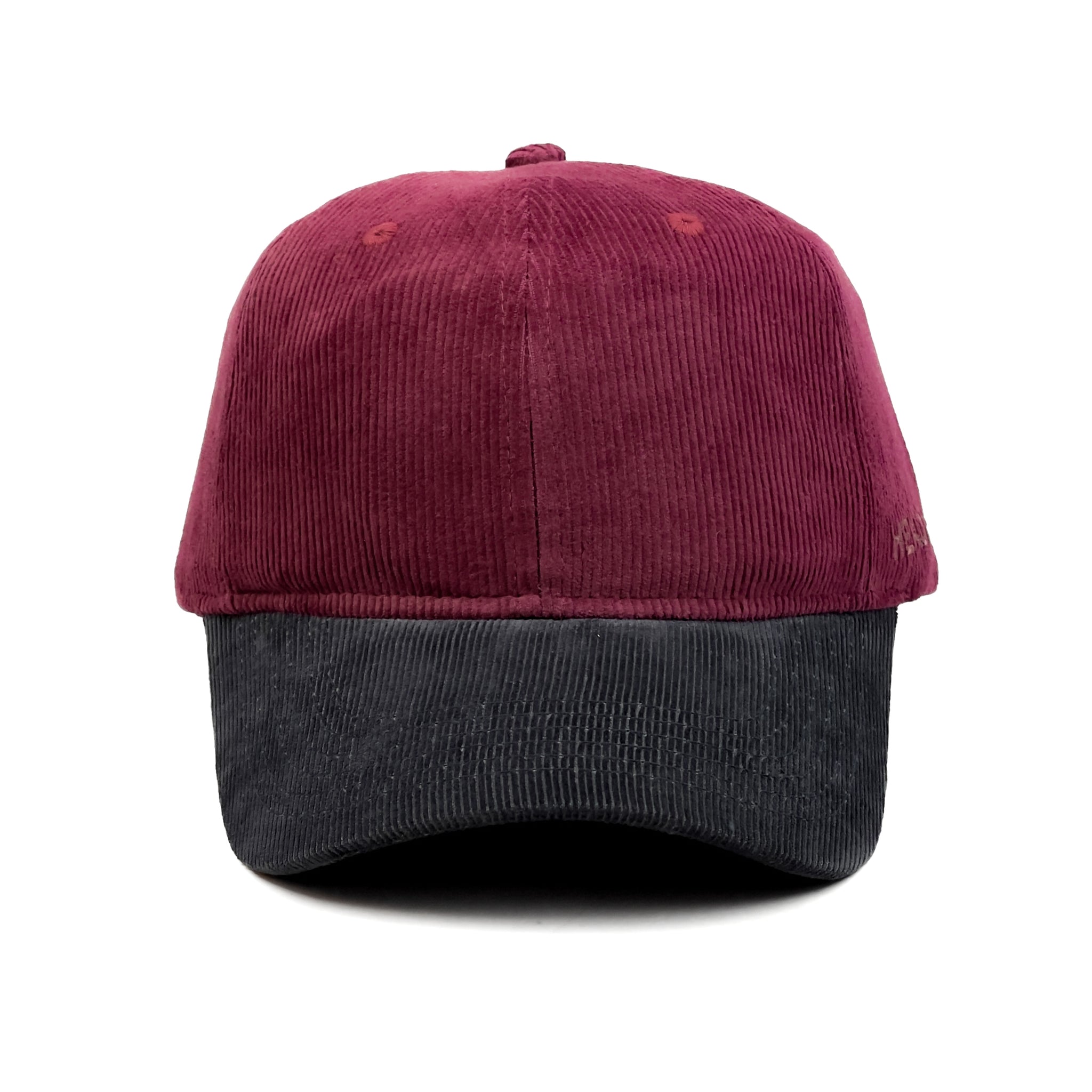 HEAD GEAR RED WINE GREY DUAL TONE CORD CAP