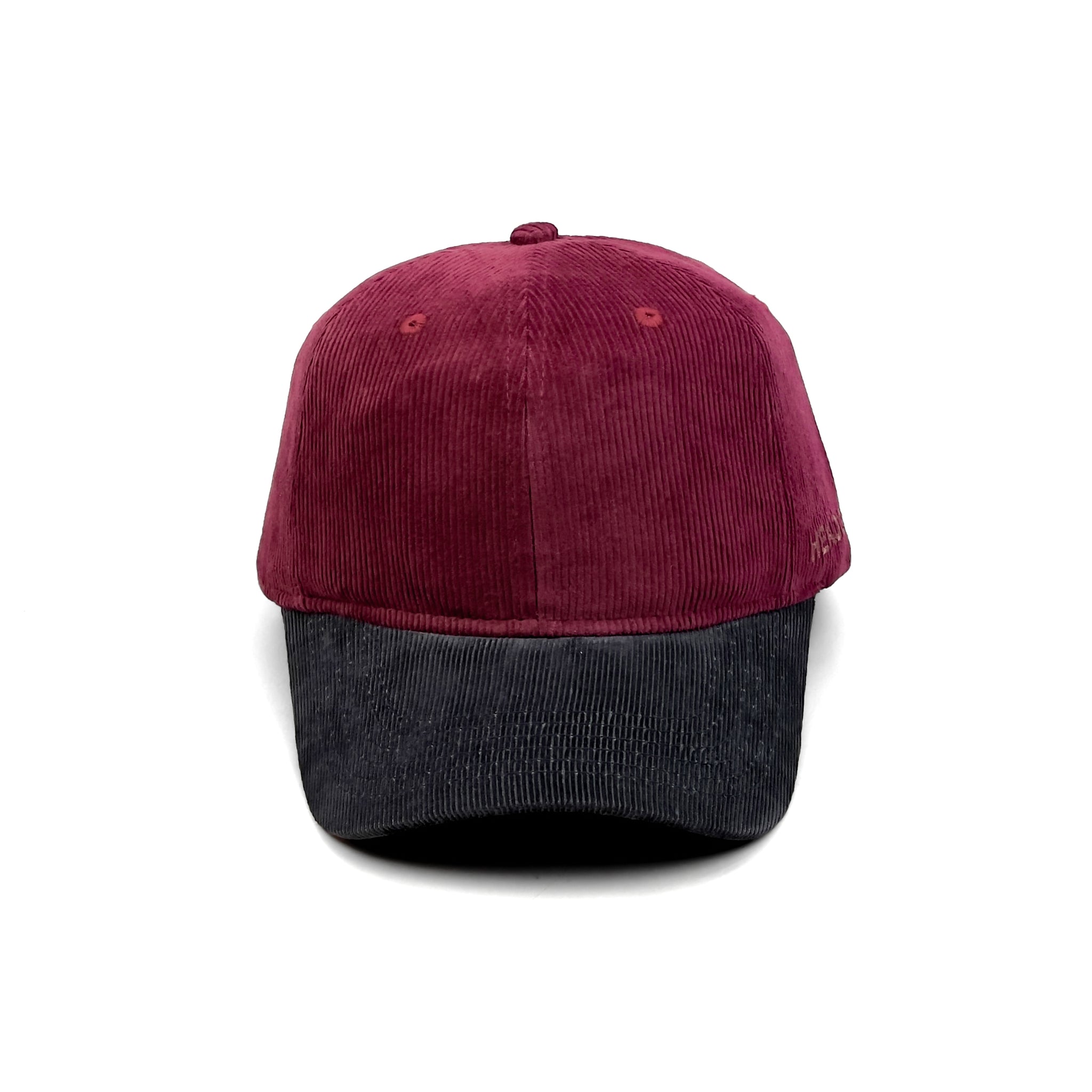 HEAD GEAR RED WINE GREY DUAL TONE CORD CAP