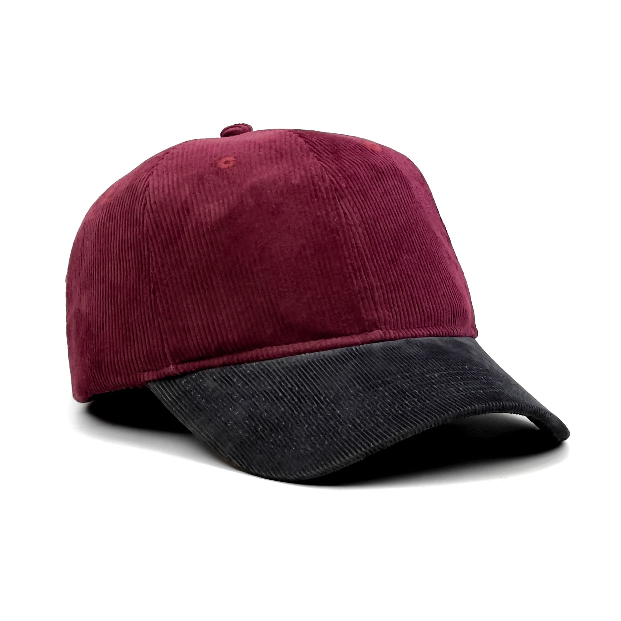 HEAD GEAR RED WINE GREY DUAL TONE CORD CAP