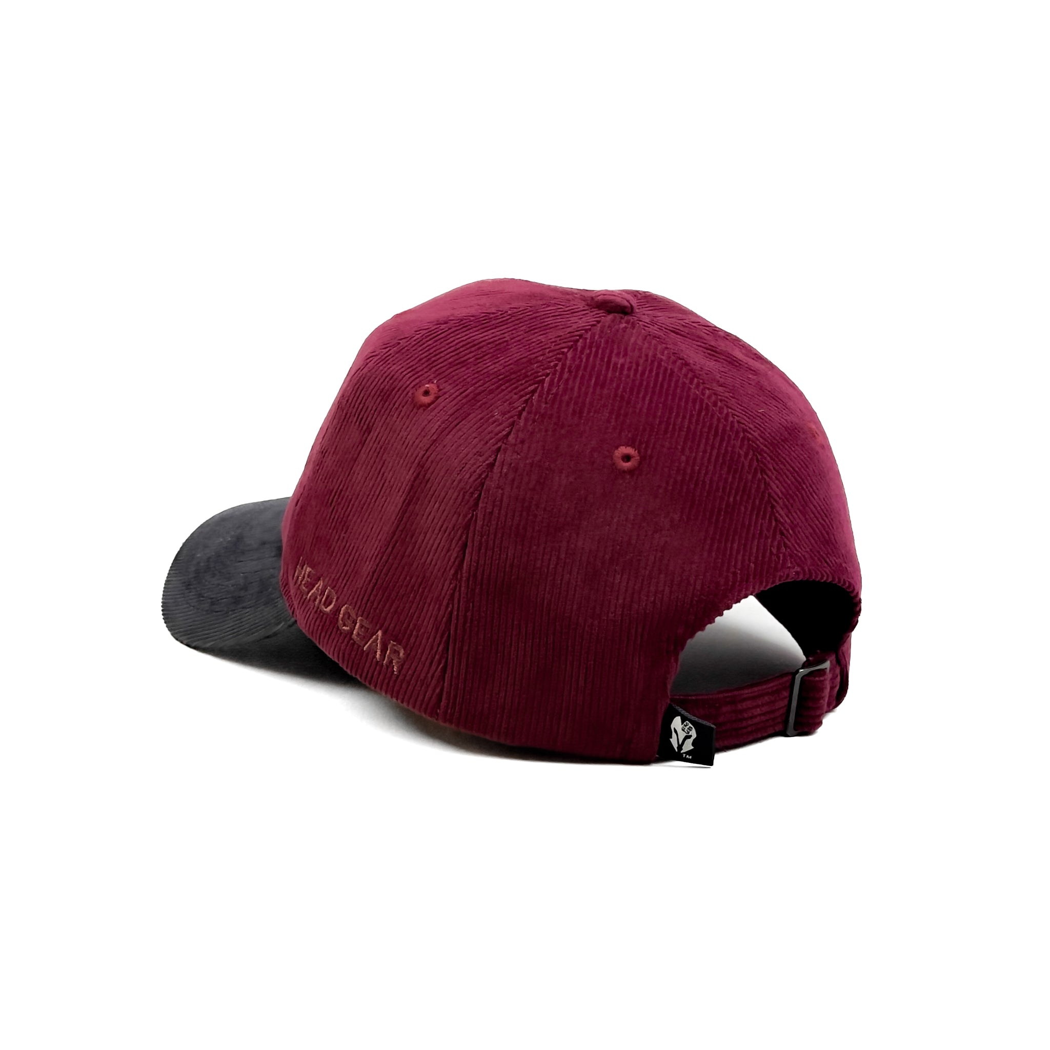 HEAD GEAR RED WINE GREY DUAL TONE CORD CAP