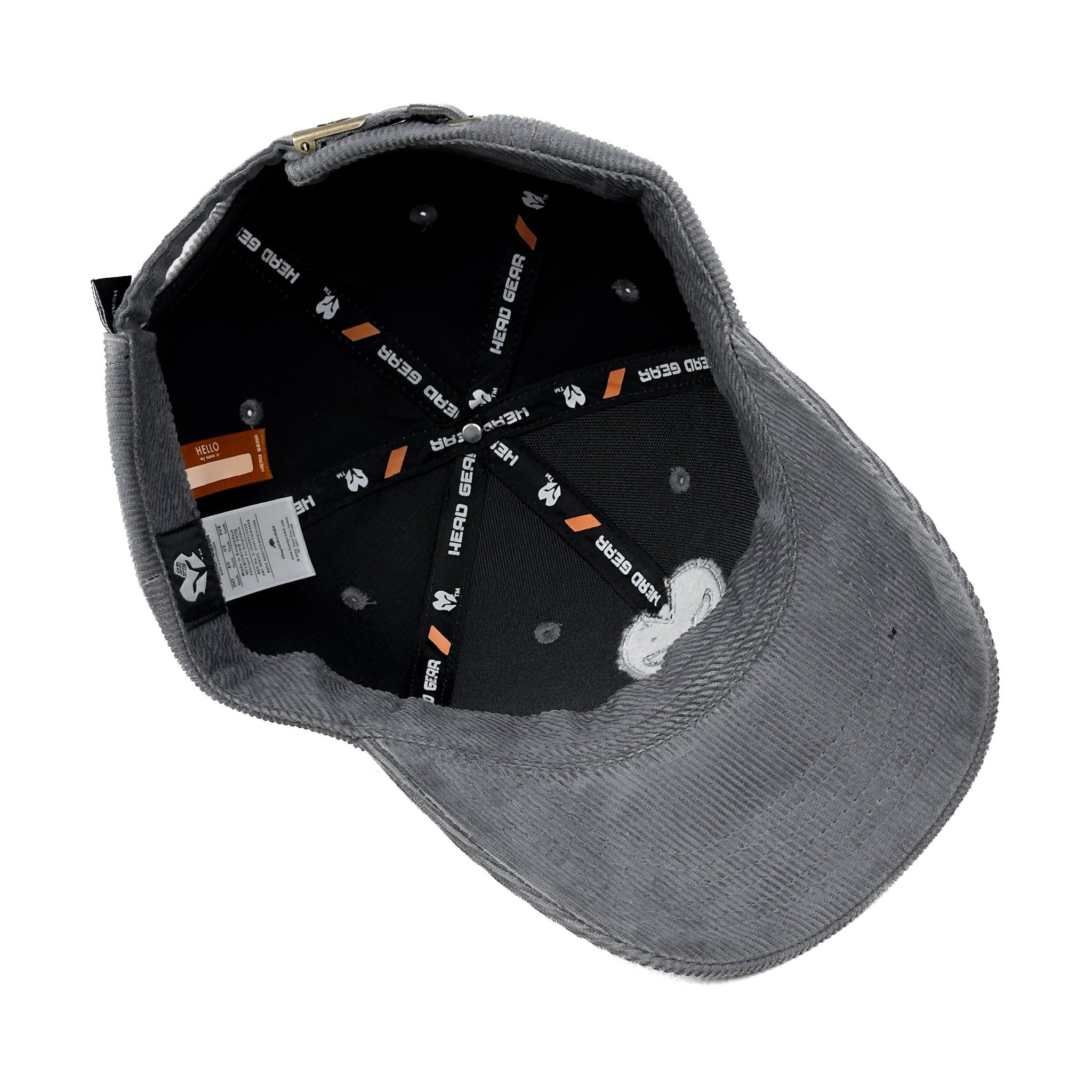 HEAD GEAR GLACIER GREY SUPER CORD CAP