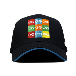 HEAD GEAR COLORFUL GLASSES SANDWICH CAP