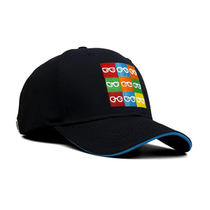 HEAD GEAR COLORFUL GLASSES SANDWICH CAP