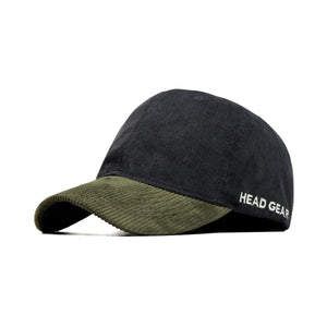 HEAD GEAR BLACK OLIVE DUAL TONE CORD CAP