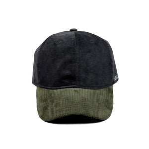 HEAD GEAR BLACK OLIVE DUAL TONE CORD CAP