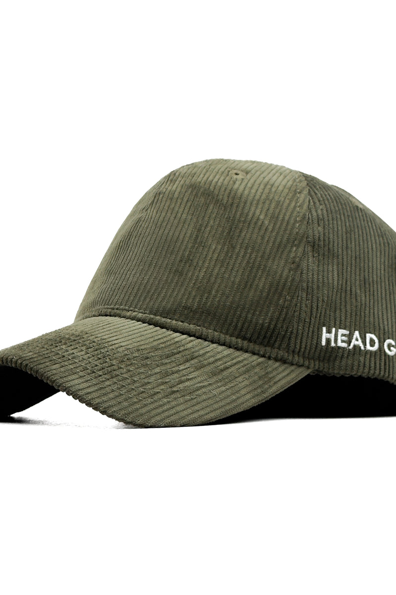 HEAD GEAR OLIVE CORDUROY CAP