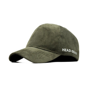 HEAD GEAR OLIVE CORDUROY CAP