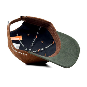 HEAD GEAR BROWN OLIVE DUAL TONE CAP