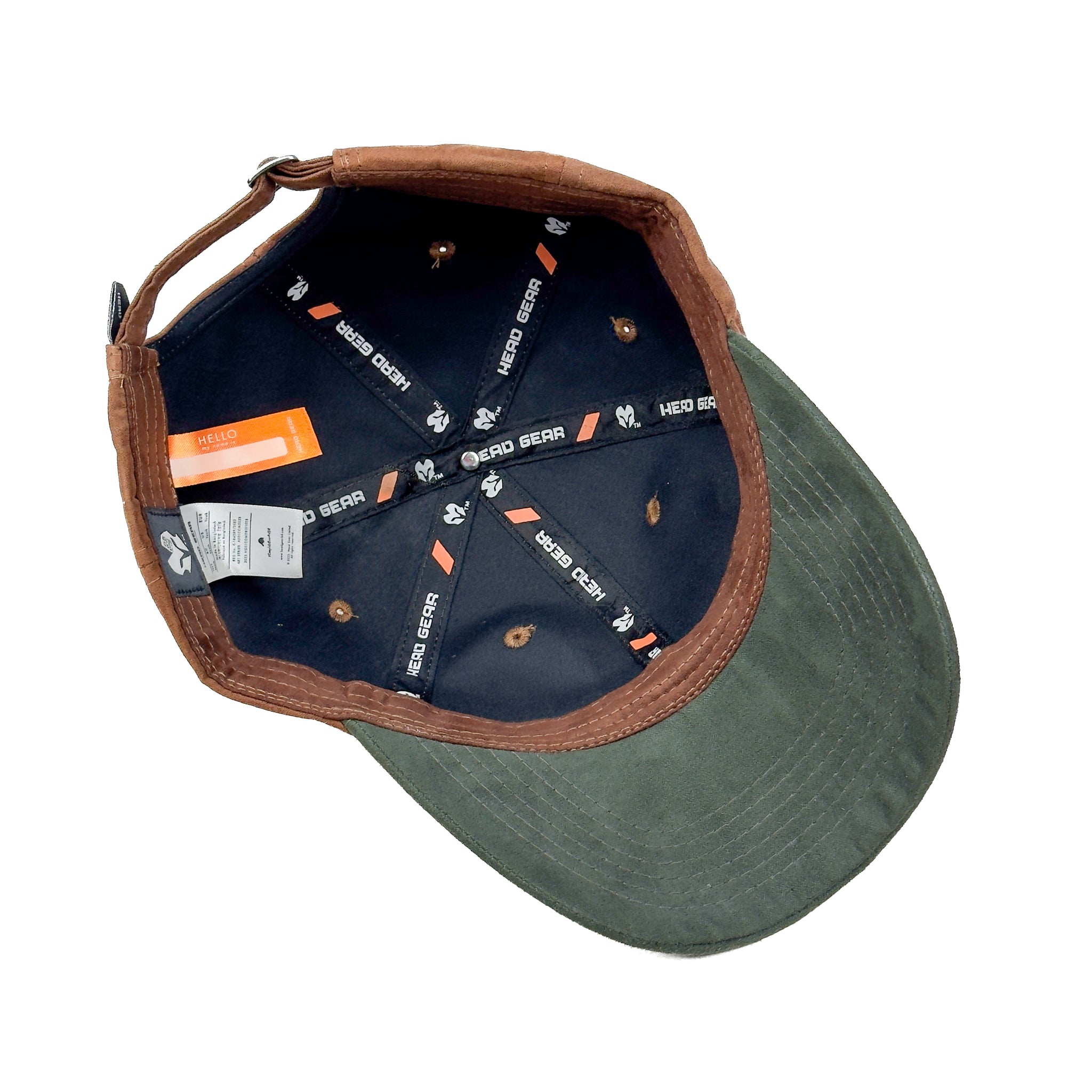 HEAD GEAR BROWN OLIVE DUAL TONE CAP