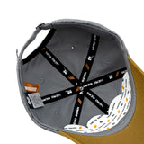 HEAD GEAR GREY BROWN DUAL TONE CAP