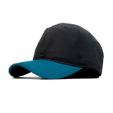 HEAD GEAR BLACK TEAL BLUE DUAL TONE CAP