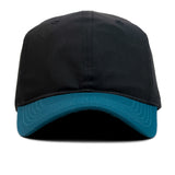HEAD GEAR BLACK TEAL BLUE DUAL TONE CAP