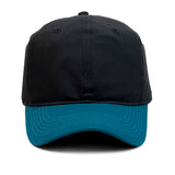 HEAD GEAR BLACK TEAL BLUE DUAL TONE CAP