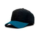 HEAD GEAR BLACK TEAL BLUE DUAL TONE CAP
