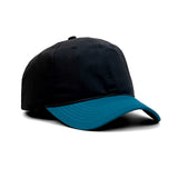 HEAD GEAR BLACK TEAL BLUE DUAL TONE CAP