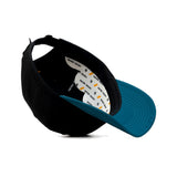 HEAD GEAR BLACK TEAL BLUE DUAL TONE CAP