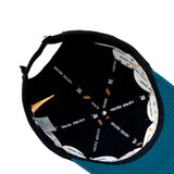 HEAD GEAR BLACK TEAL BLUE DUAL TONE CAP