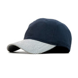 HEAD GEAR NAVY BLUE STRIPED CAP