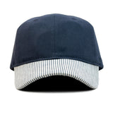 HEAD GEAR NAVY BLUE STRIPED CAP