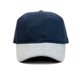 HEAD GEAR NAVY BLUE STRIPED CAP