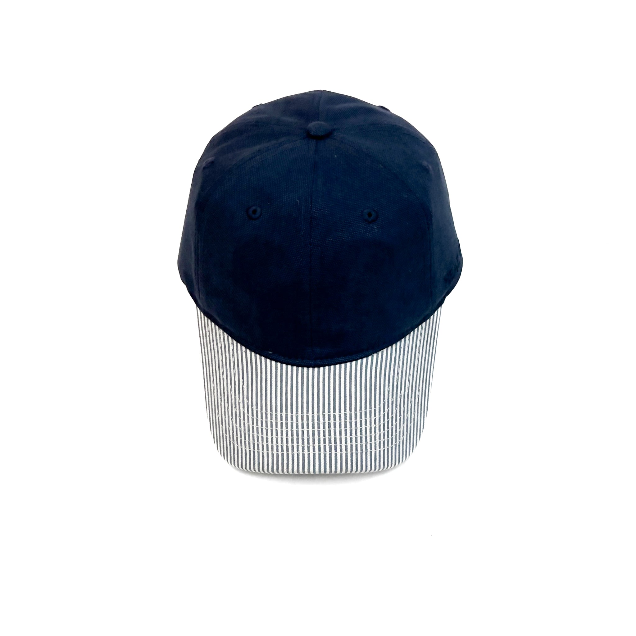 HEAD GEAR NAVY BLUE STRIPED CAP