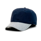 HEAD GEAR NAVY BLUE STRIPED CAP