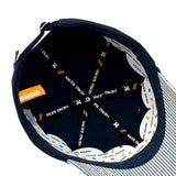 HEAD GEAR NAVY BLUE STRIPED CAP