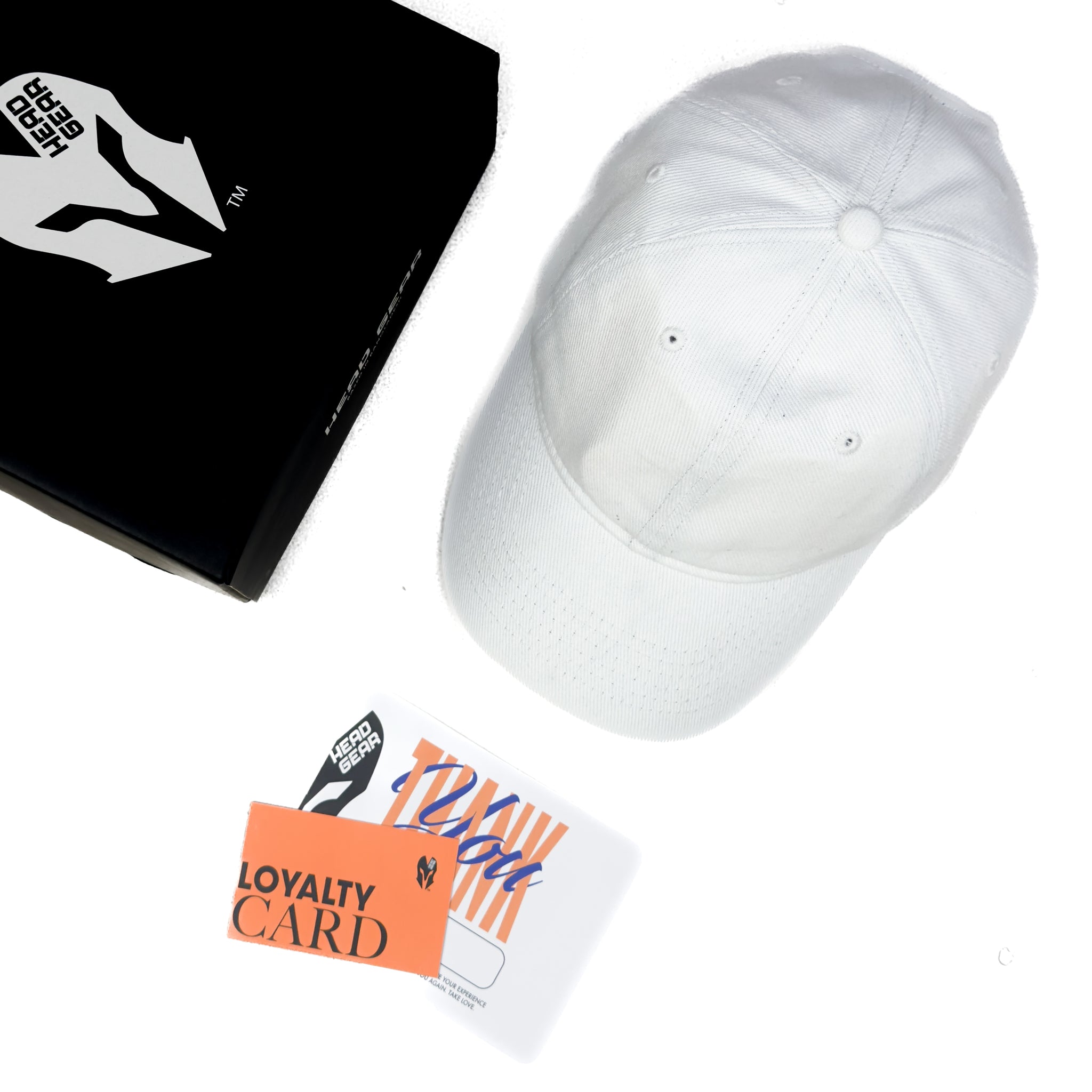 HEAD GEAR BASIC WHITE CAP