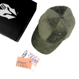 HEAD GEAR OLIVE CORDUROY CAP