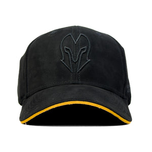 HEAD GEAR BLACK SUPER SUEDE SANDWICH CAP