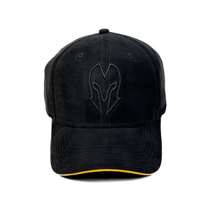 HEAD GEAR BLACK SUPER SUEDE SANDWICH CAP