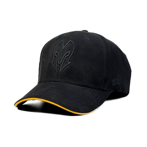 HEAD GEAR BLACK SUPER SUEDE SANDWICH CAP