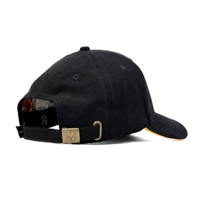 HEAD GEAR BLACK SUPER SUEDE SANDWICH CAP