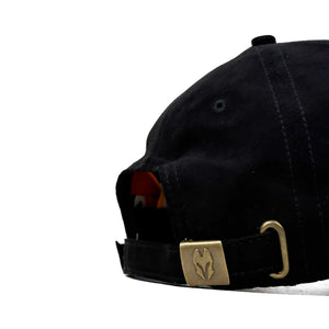 HEAD GEAR BLACK SUPER SUEDE SANDWICH CAP