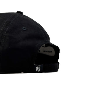 HEAD GEAR BLACK SUPER SUEDE SANDWICH CAP