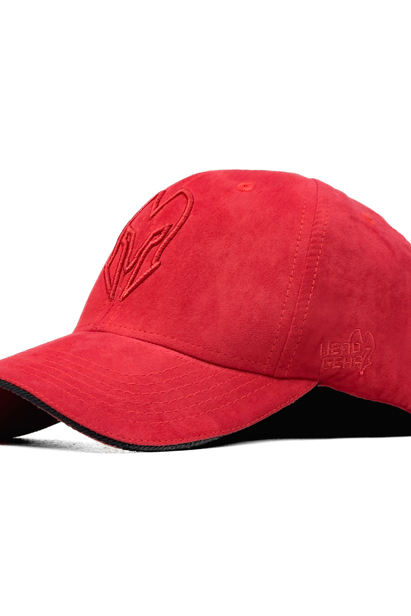 HEAD GEAR RED SUPER SUEDE SANDWICH CAP