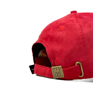 HEAD GEAR RED SUPER SUEDE SANDWICH CAP