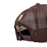 HEAD GEAR CHOCOLATE FAUX LEATHER TRUCKER LIMITED EDITION CAP