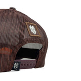 HEAD GEAR CHOCOLATE FAUX LEATHER TRUCKER LIMITED EDITION CAP