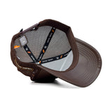 HEAD GEAR CHOCOLATE FAUX LEATHER TRUCKER LIMITED EDITION CAP