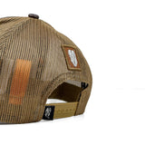 HEAD GEAR ASH BROWN FAUX LEATHER TRUCKER LIMITED EDITION CAP