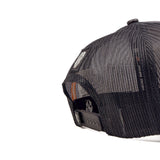 HEAD GEAR DARK BROWN FAUX LEATHER TRUCKER LIMITED EDITION CAP