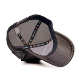 HEAD GEAR DARK BROWN FAUX LEATHER TRUCKER LIMITED EDITION CAP