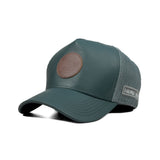 HEAD GEAR SEA GREEN FAUX LEATHER TRUCKER LIMITED EDITION CAP