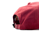 HEAD GEAR MAROON SUEDE LOGO CAP